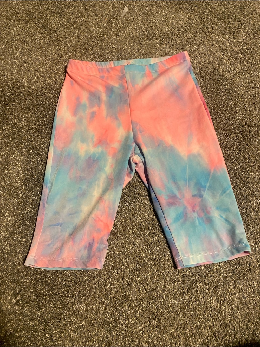 Woman’s Tie-Dye Bike Shorts - Pink & Blue